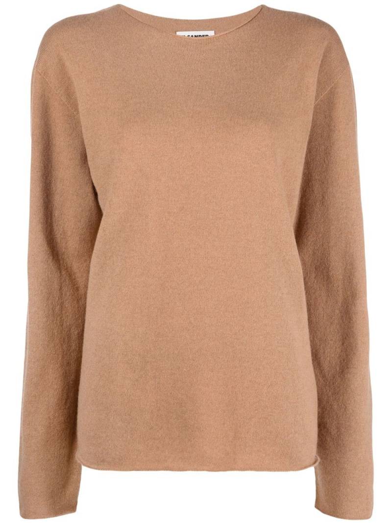 Jil Sander crew-neck cashmere jumper - Neutrals von Jil Sander