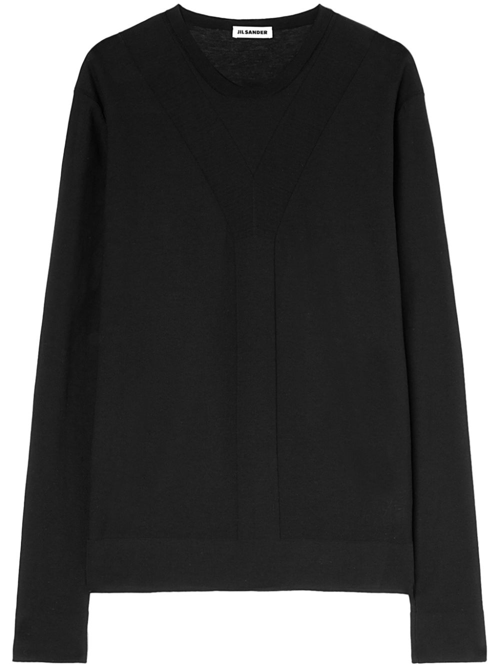 Jil Sander crew-neck jumper - Black von Jil Sander