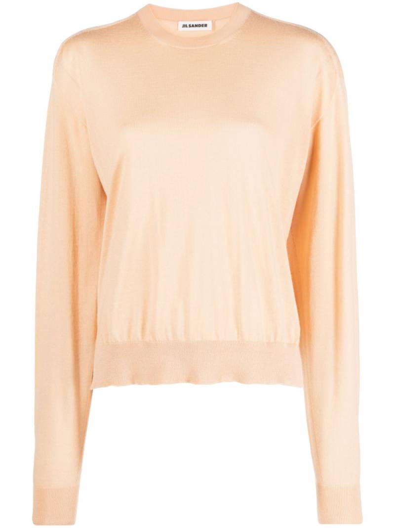 Jil Sander crew-neck long-sleeve sweater - Neutrals von Jil Sander