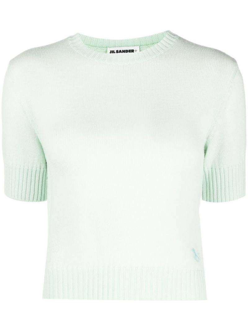 Jil Sander crew-neck wool top - Green von Jil Sander