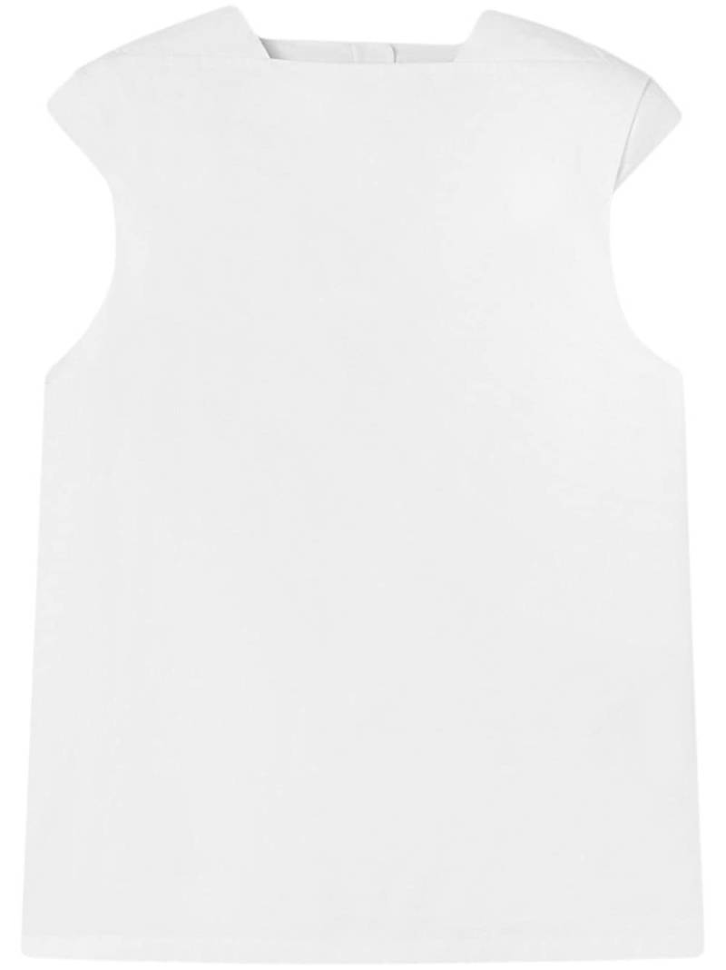 Jil Sander crew-neck sleeveless top - White von Jil Sander