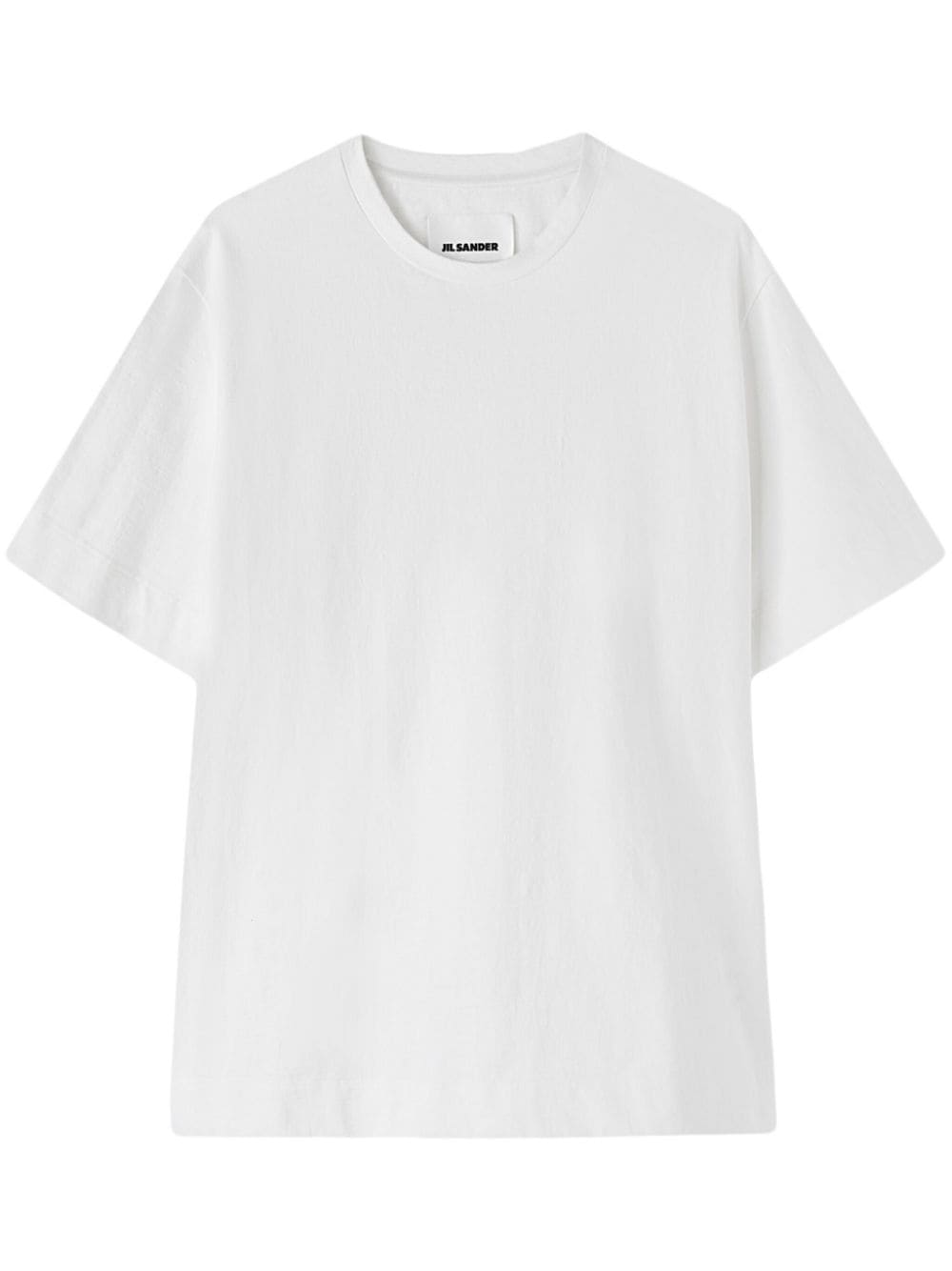 Jil Sander crew-neck stretch-cotton T-shirt - White von Jil Sander