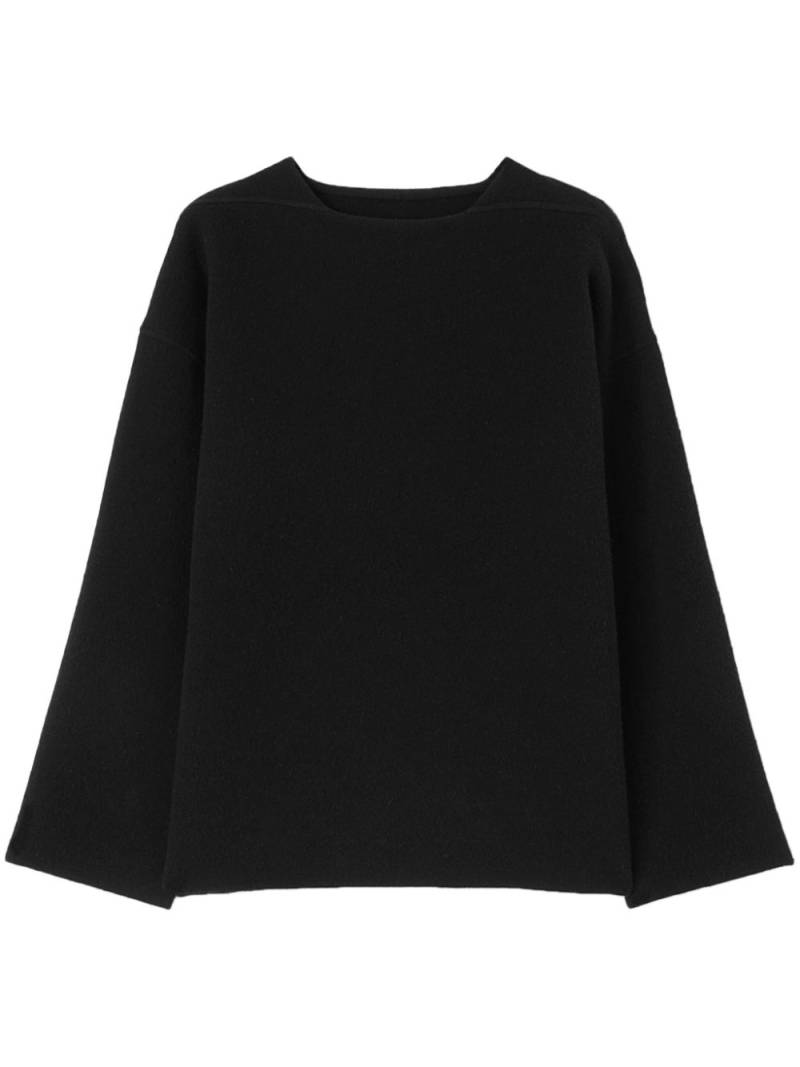 Jil Sander crew neck sweater - Black von Jil Sander