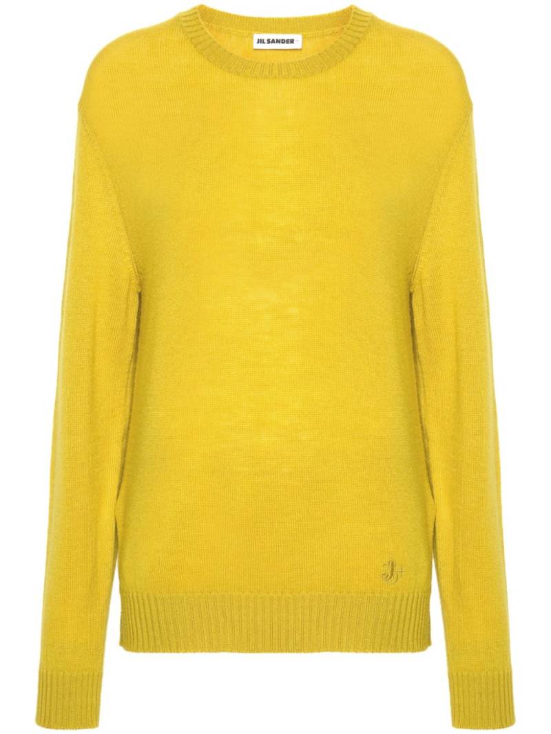 Jil Sander crew-neck sweater - Yellow von Jil Sander