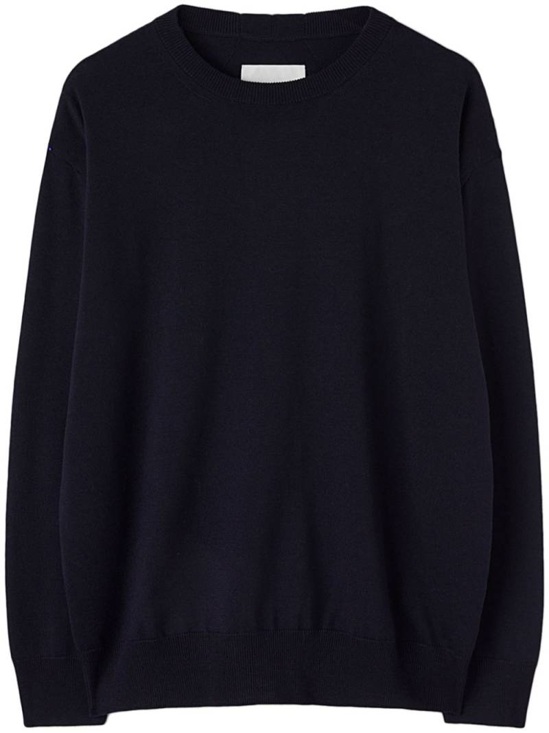 Jil Sander crew-neck wool jumper - Blue von Jil Sander