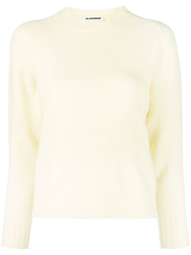 Jil Sander crew-neck wool jumper - Yellow von Jil Sander