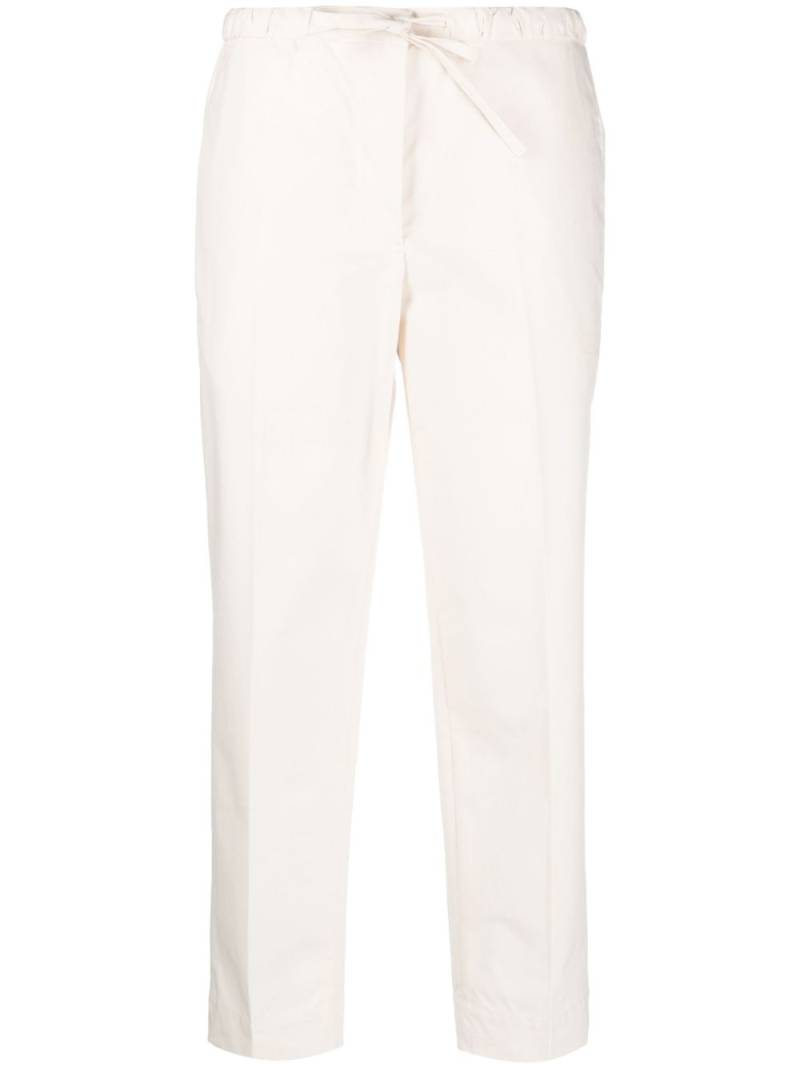 Jil Sander cropped cotton trousers - Neutrals von Jil Sander