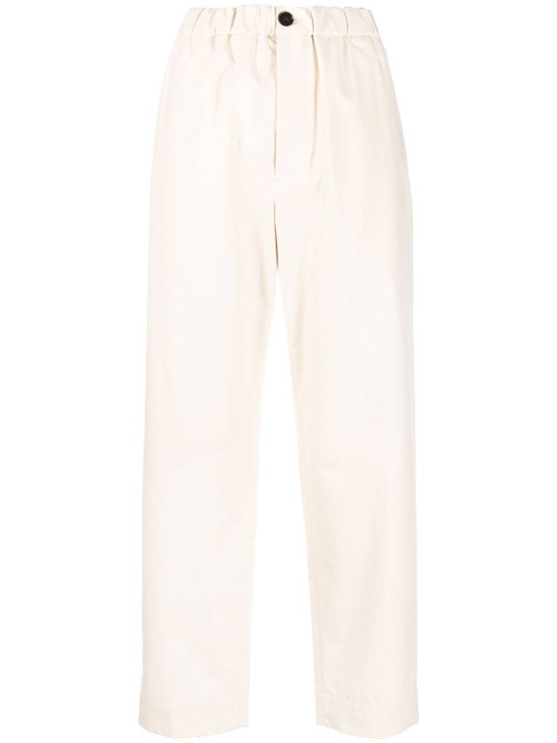 Jil Sander cropped straight-leg trousers - Neutrals von Jil Sander