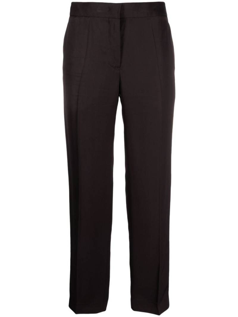 Jil Sander cropped twill trousers - Brown von Jil Sander