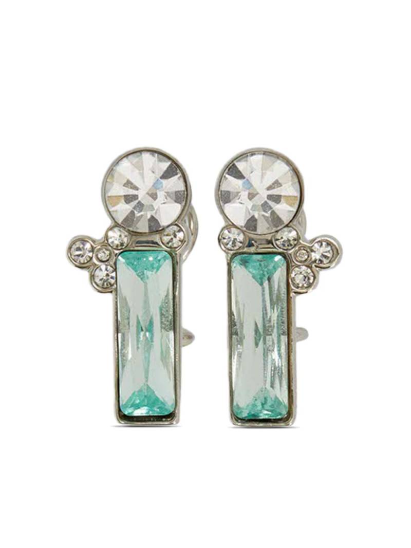 Jil Sander crystal-embellished drop earrings - Silver von Jil Sander