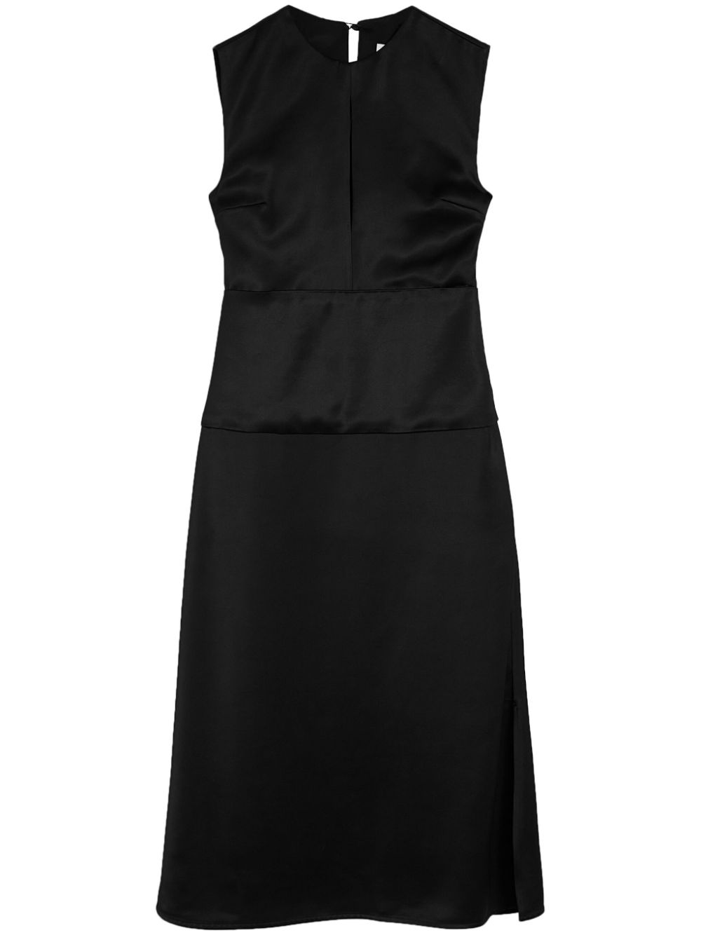 Jil Sander cut-out detailed midi dress - Black von Jil Sander