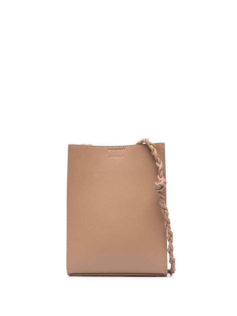 Jil Sander debossed-logo shoulder bag - Neutrals von Jil Sander