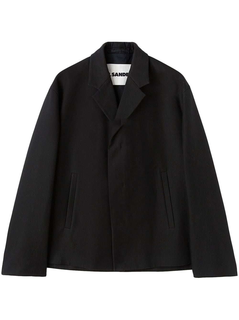 Jil Sander deconstructed single-breasted blazer - Black von Jil Sander