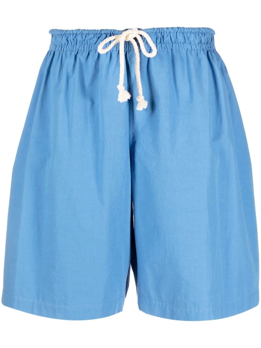 Jil Sander drawstring-waist cotton shorts - Blue von Jil Sander