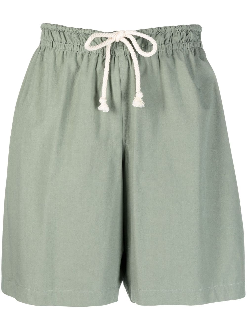 Jil Sander drawstring-waist cotton shorts - Green von Jil Sander