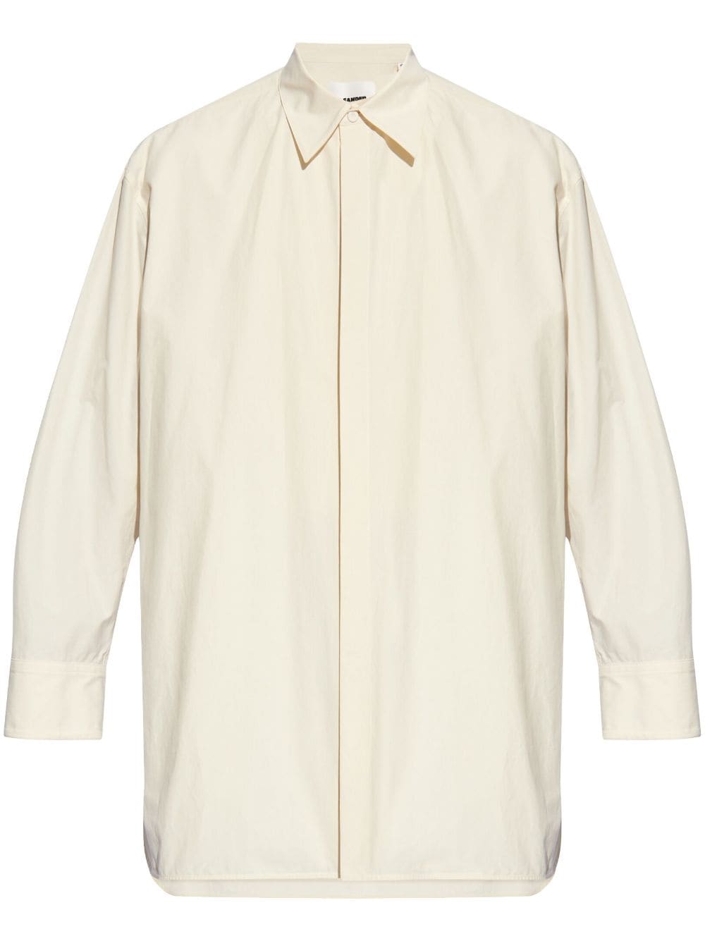 Jil Sander drop-shoulder cotton shirt - White von Jil Sander