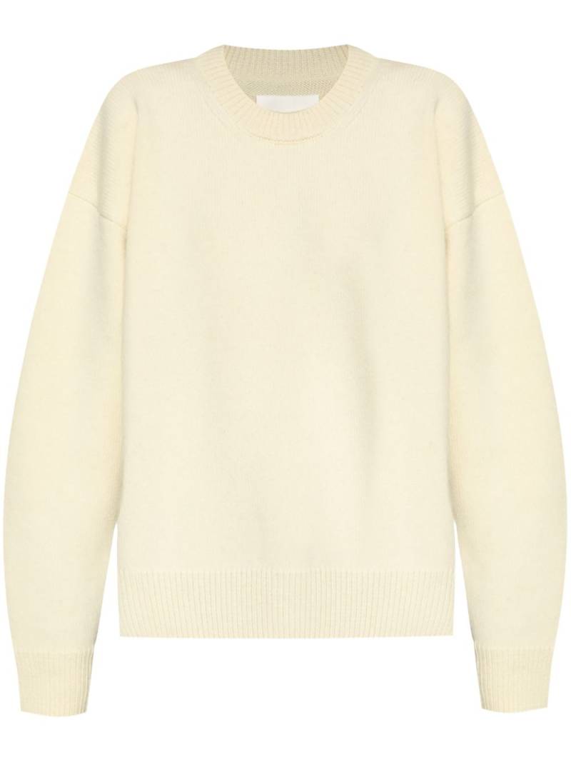 Jil Sander drop-shoulder crew-neck jumper - Neutrals von Jil Sander