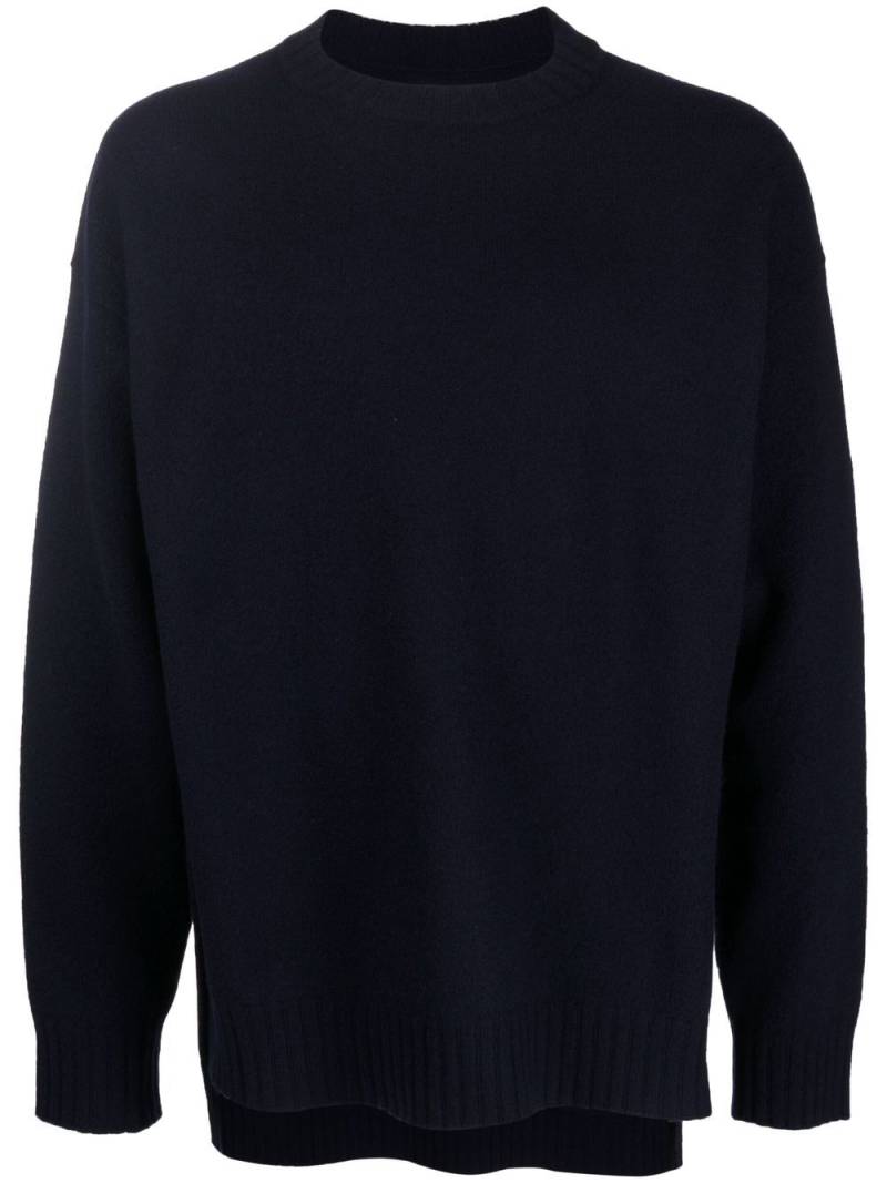 Jil Sander drop-shoulder long-sleeve jumper - Blue von Jil Sander