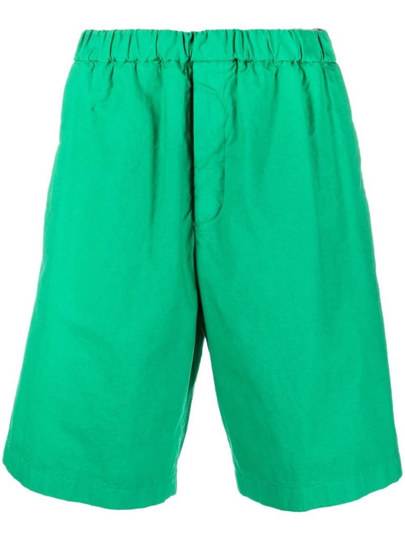 Jil Sander elasticated knee-length shorts - Green von Jil Sander