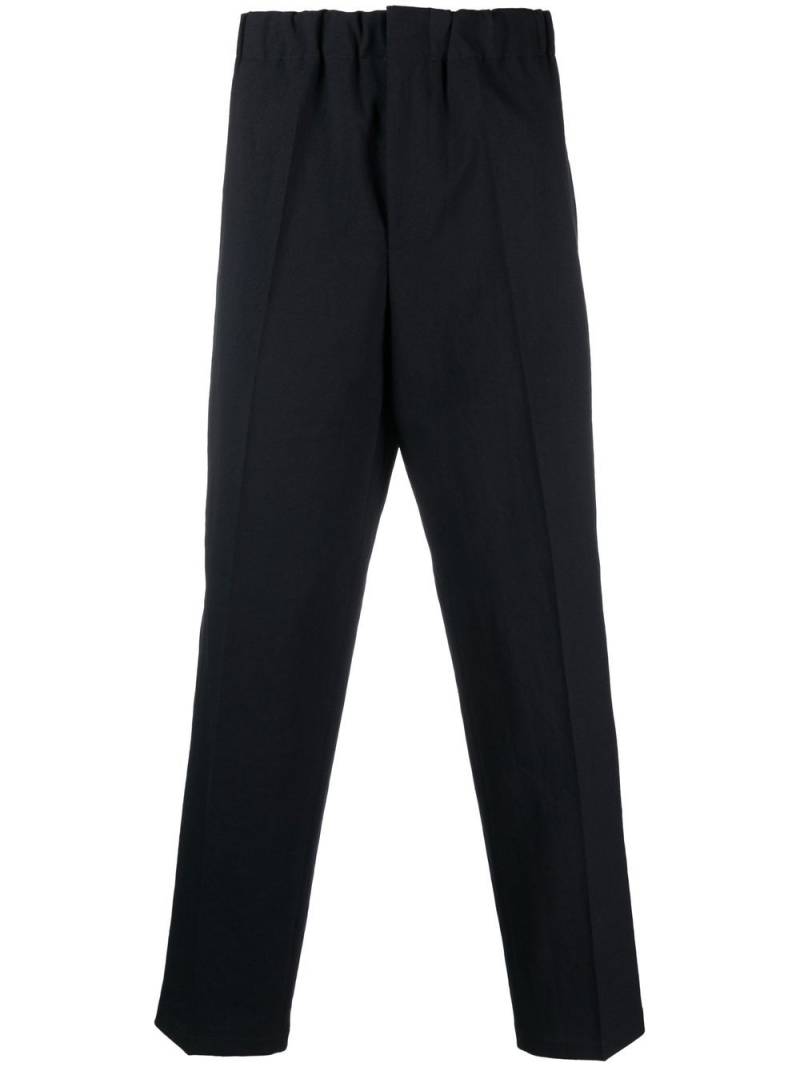 Jil Sander elasticated-waist tapered trousers - Blue von Jil Sander