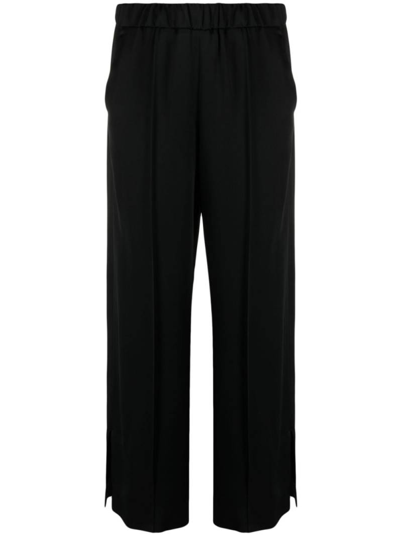 Jil Sander elasticated waistband wide-legged trousers - Black von Jil Sander