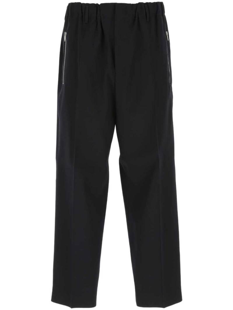 Jil Sander elasticated-waistband wool trousers - Black von Jil Sander