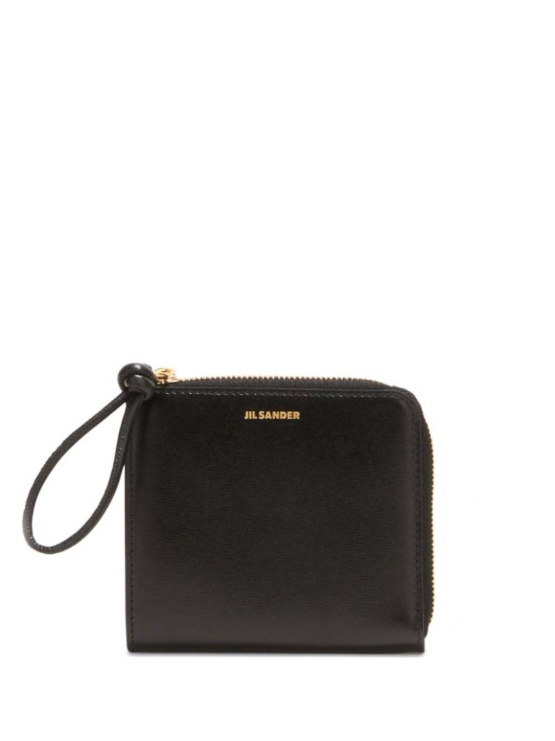 Jil Sander embossed-logo detail wallet - Black von Jil Sander