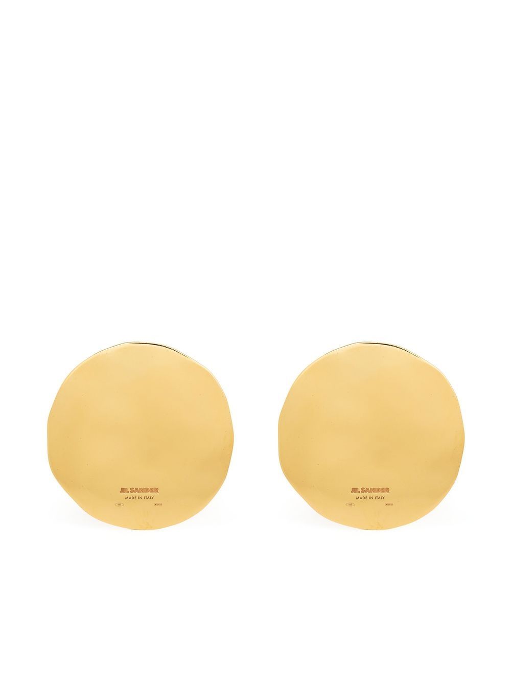 Jil Sander enamel plate earrings - Gold von Jil Sander