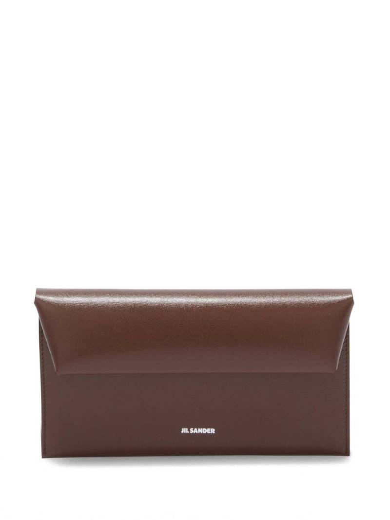 Jil Sander envelope wallet - Brown von Jil Sander