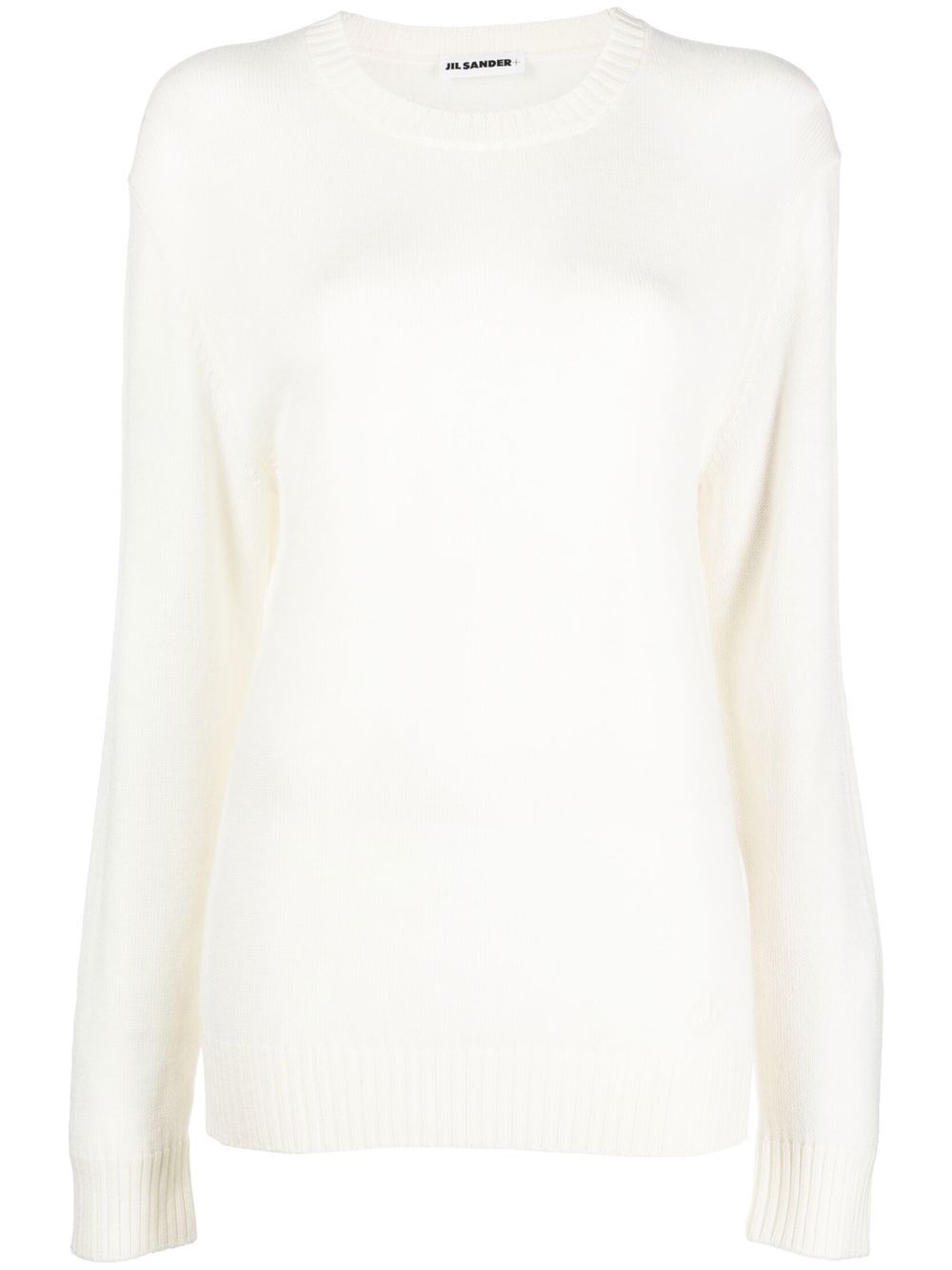 Jil Sander fine-knit wool jumper - White von Jil Sander