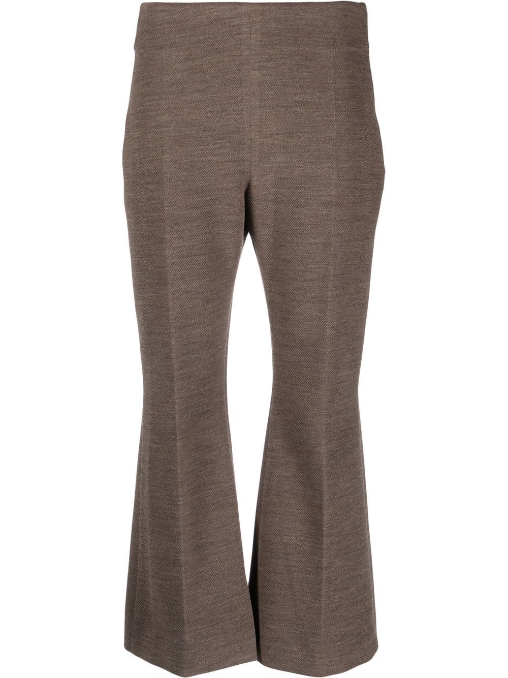 Jil Sander flared cropped trousers - Brown von Jil Sander