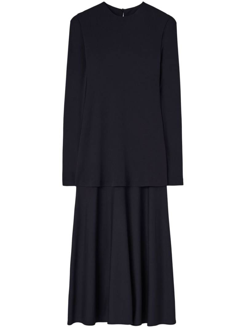 Jil Sander flared skirt dress - Blue von Jil Sander