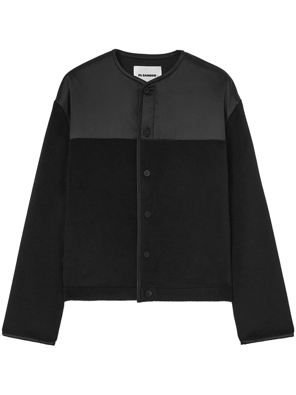 Jil Sander fleece wool jacket - Black von Jil Sander