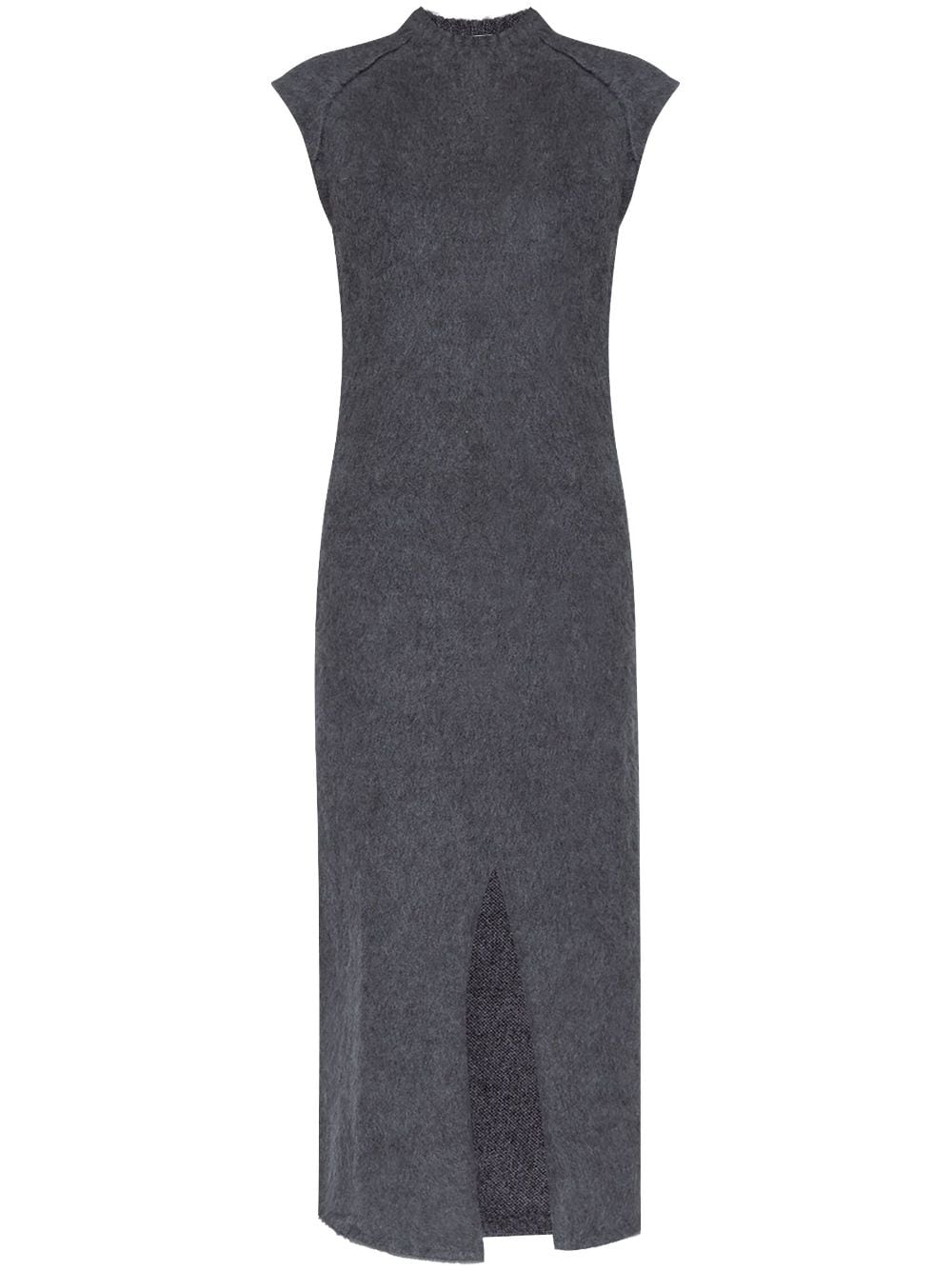 Jil Sander front-slit knitted maxi dress - Grey von Jil Sander