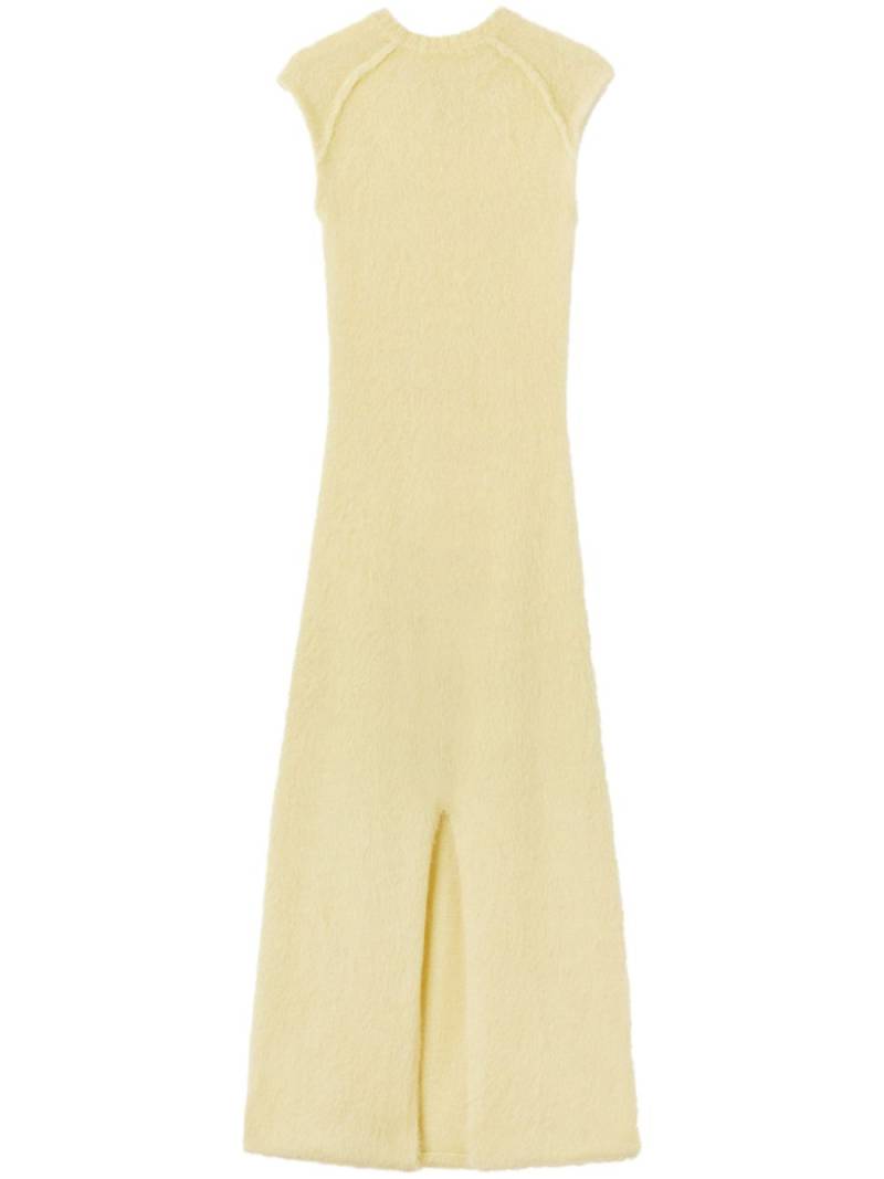 Jil Sander front slit knitted maxi dress - Yellow von Jil Sander