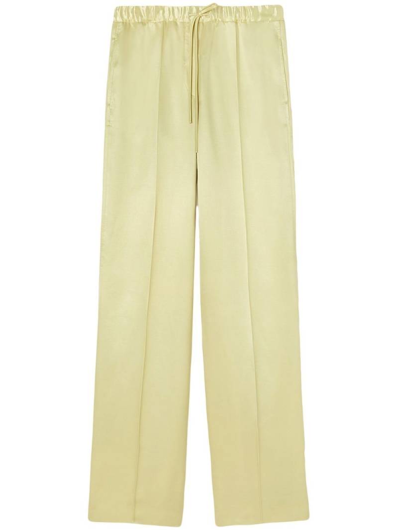 Jil Sander glossy-finish trousers - Neutrals von Jil Sander