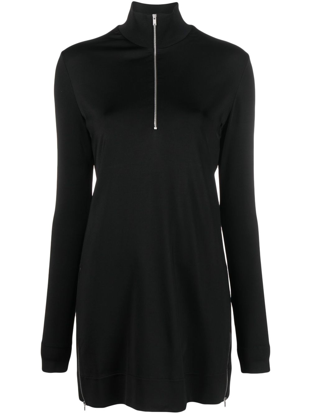 Jil Sander half-zip mini dress - Black von Jil Sander