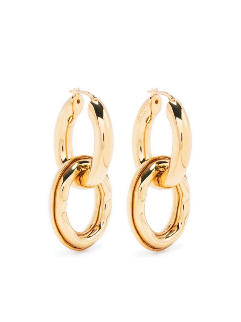 Jil Sander handcrafted brass earrings - Yellow von Jil Sander