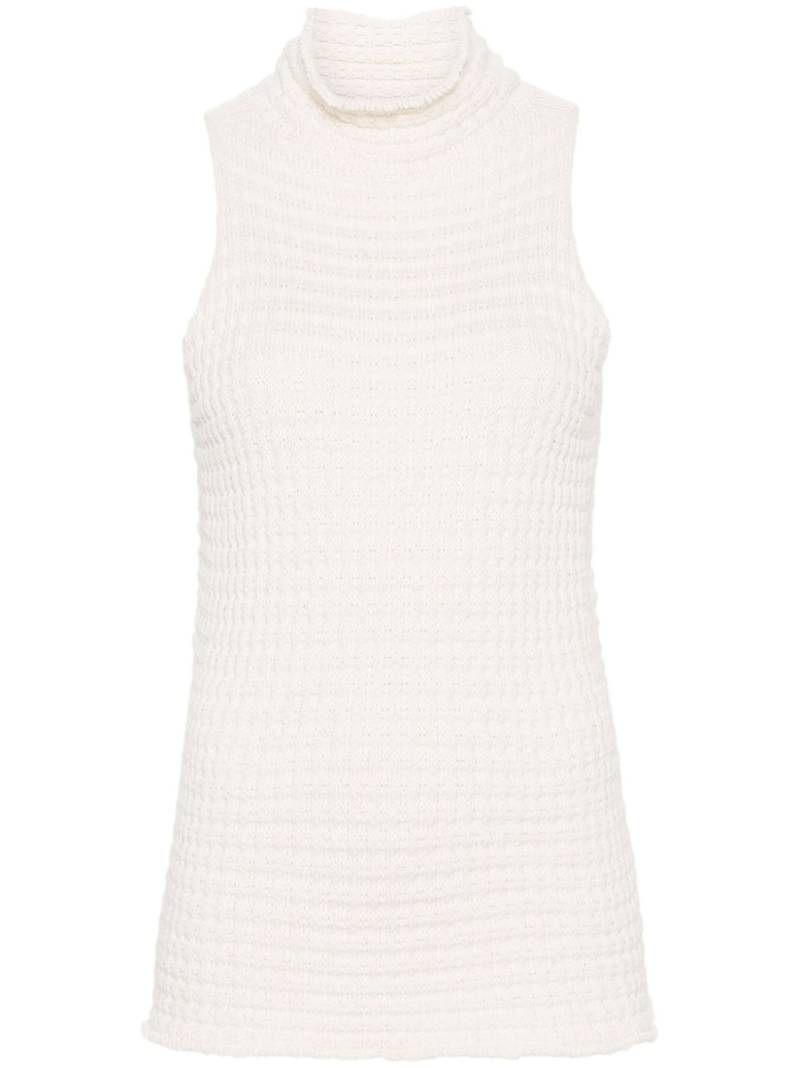 Jil Sander high-neck knitted top - Neutrals von Jil Sander