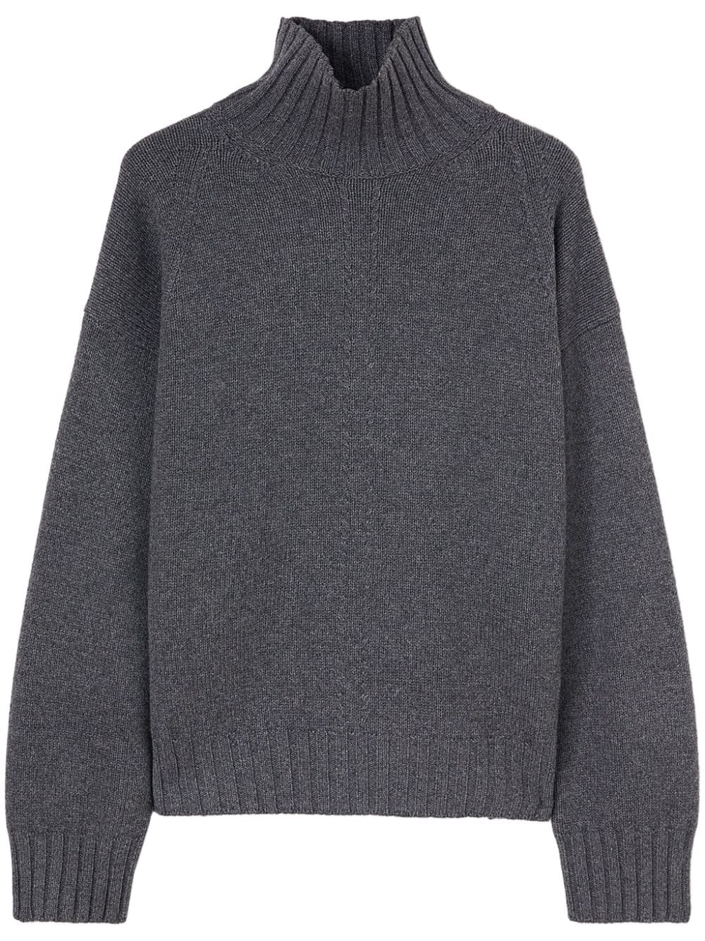 Jil Sander high-neck ribbed-knit jumper - Grey von Jil Sander