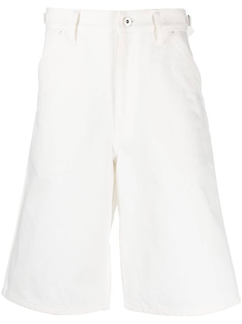 Jil Sander high-waisted A-line bermuda shorts - White von Jil Sander