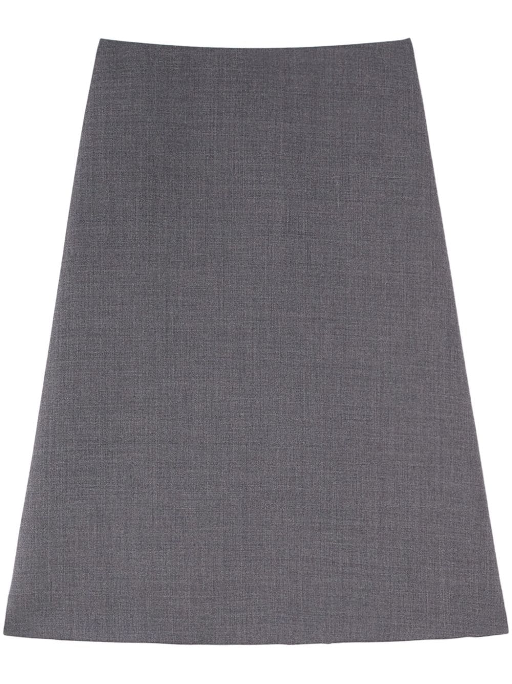 Jil Sander high-waisted A-line midi skirt - Grey von Jil Sander