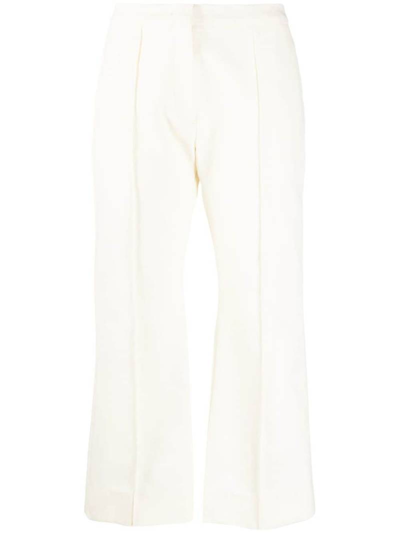 Jil Sander high-waisted cropped trousers - Neutrals von Jil Sander