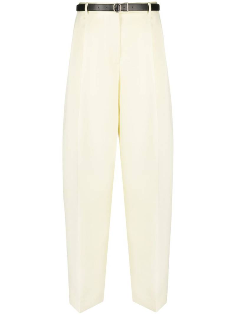 Jil Sander high-waisted flared trousers - Yellow von Jil Sander