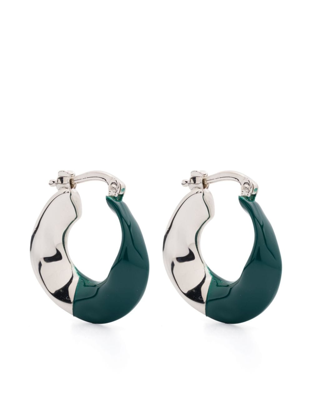 Jil Sander hoop earrings - Silver von Jil Sander