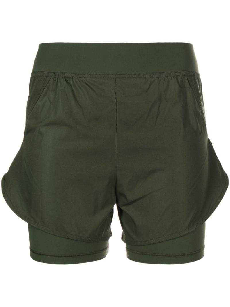 Jil Sander khaki layered shorts - Green von Jil Sander