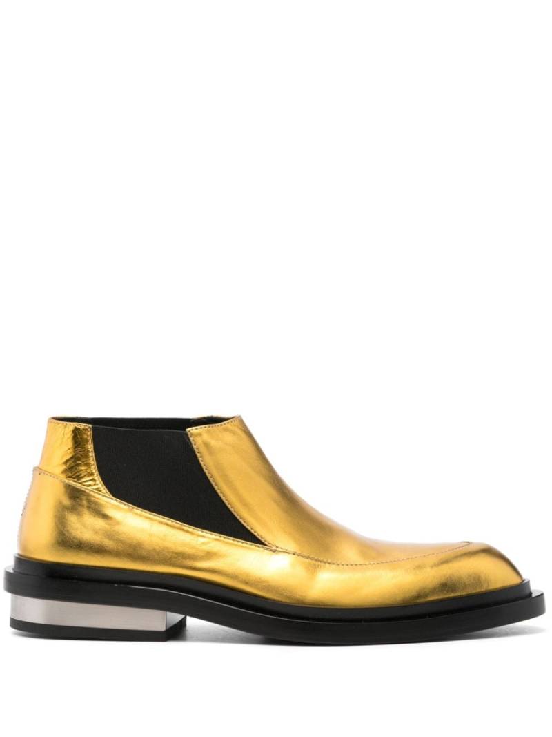 Jil Sander lamé ankle boots - Yellow von Jil Sander