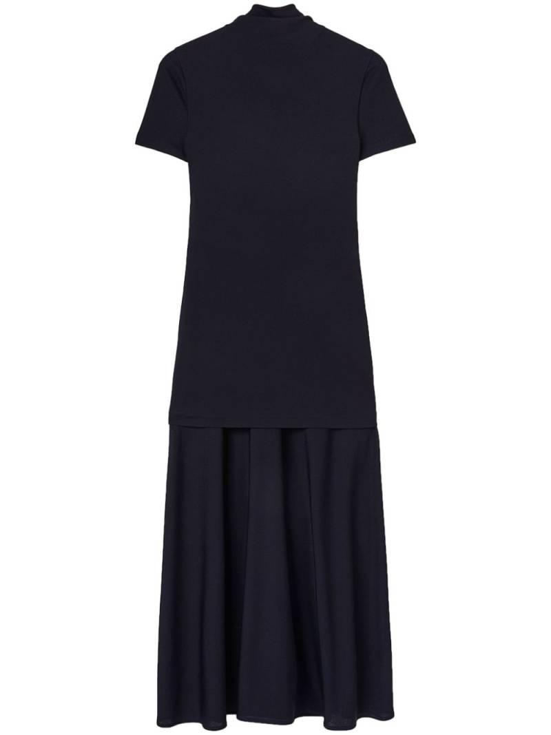 Jil Sander layered-design midi dress - Blue von Jil Sander