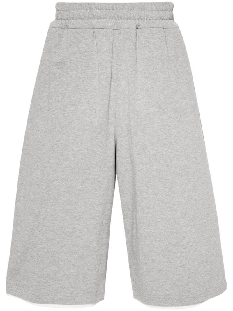 Jil Sander layered knee-length shorts - Grey von Jil Sander