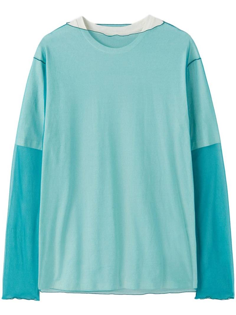 Jil Sander layered long-sleeve T-shirt - Blue von Jil Sander